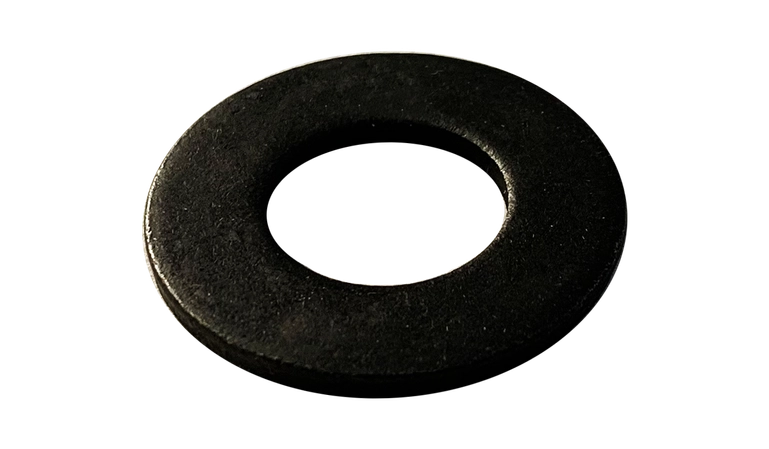 #4 Flat Washers | SAE | Steel Black Oxide (10000 / Pkg.)