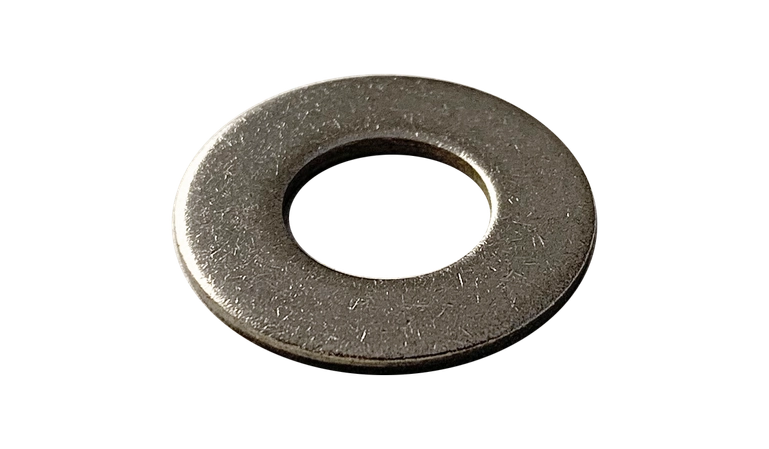 #4 Flat Washers | SAE 18/8 Stainless Steel (5000 / Pkg.)