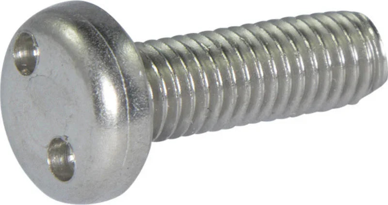 1/4"-20 X 1" Tamper Resistant Machine Screws | Pan Head | Spanner Drive | 18/8 Stainless Steel (100/Pkg.)