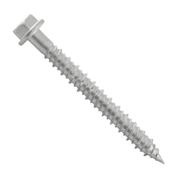#14 x 6" DeWalt Concrete Screw Anchor | Crete-Flex | Hex Washer Head | Carbon Steel Stalgard | DFM4EMF470 (100/Pkg.)