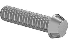 1/4"-20 X 2" Tamper Resistant Machine Screws | Tri-Groove Drive | Steel Zinc Plated (100/Pkg.)