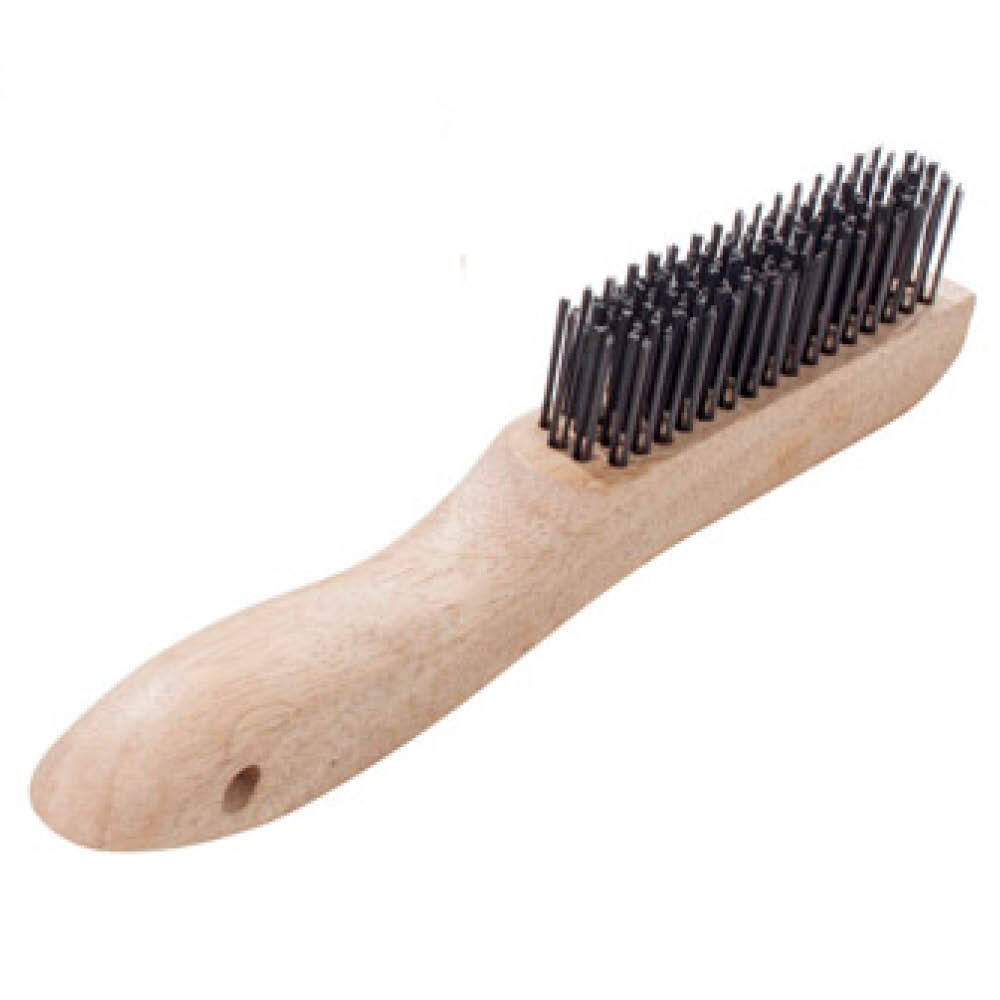 Magnolia Brush 4-S | Shoe Handle Steel Wire Scratch Brush