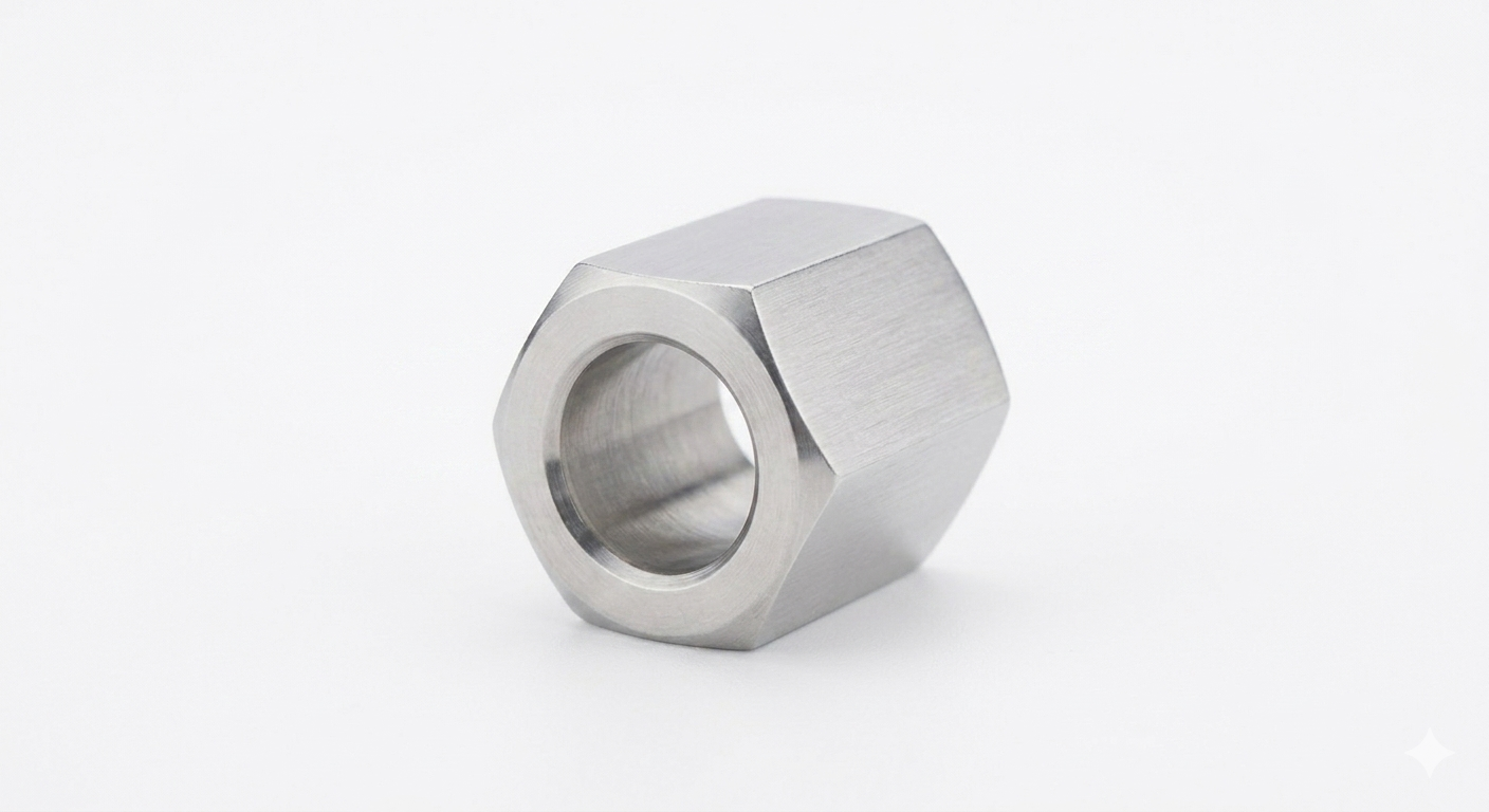 3/16" Hex X 1/8" Spacers | #4 Hole | Stainless Steel | Passivated (250/Pkg.)