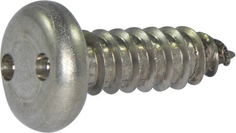 #8 X 3/4" Tamper Resistant Sheet Metal Screws | Pan Head | Spanner Drive | 18/8 Stainless Steel (100/Pkg.)