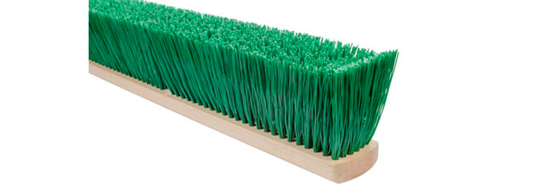 Magnolia Brush 5524-FX | 24" Stiff Green Poly FlexSweep Push Broom Block