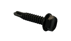 #8 X 1-1/4" Self-Drilling Screws | Indented Hex Washer Head | Steel Zinc & Bake (6000/Pkg.)