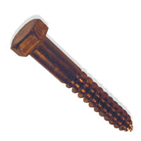 Lag Screws Hex Silicon Bronze 5/16 X 6