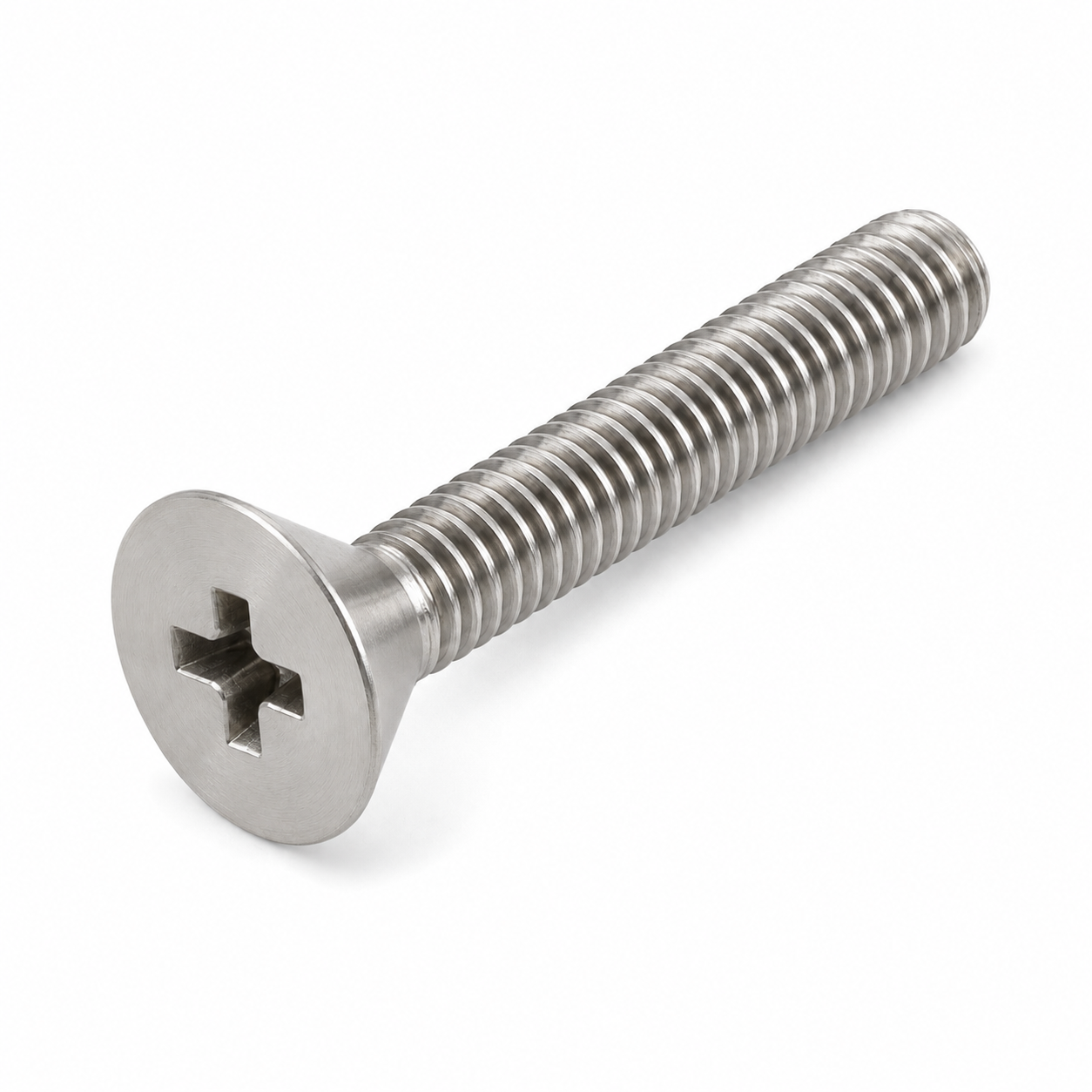 #6-32 X 9/16" 100 Degree Flat Head Machine Screws | Phillips Drive | 18/8 Stainless Steel (100 / Pkg.)