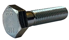 [100 PKG] Hex Head Cap Screws DIN 931 8.8 Steel Zinc M16 X 80