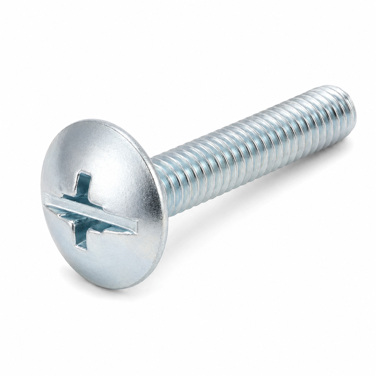 1/2-13 X 6" Truss Head Machine Screws | Combination Drive | Steel Zinc Plated (100 / Pkg.)