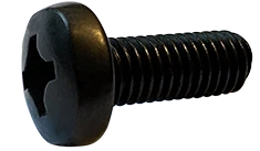 Machine Screws Phil Pan 4.8 Steel Black Oxide Din 7985A M2-0.4X10