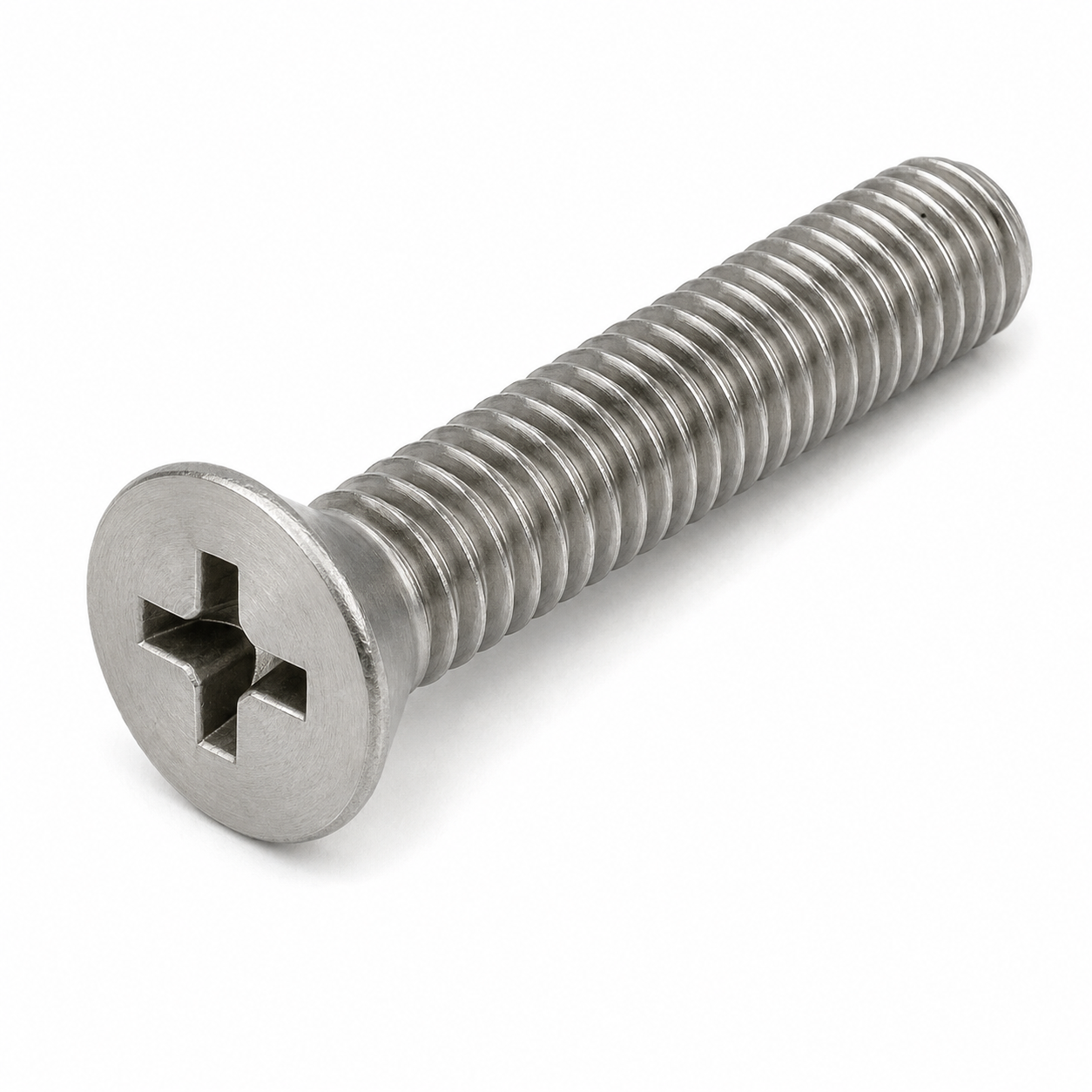 #10-32 X 3/4" Flat Head Machine Screws | Phillips Drive | 410 Stainless Steel (100 / Pkg.)