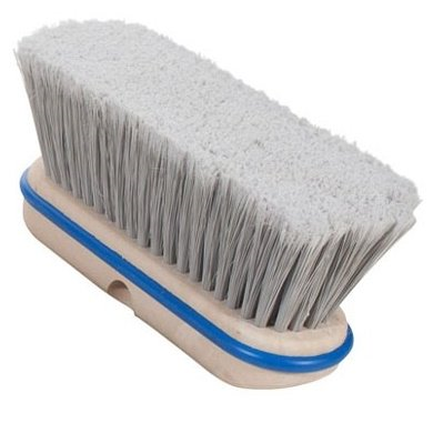 [1 PC] Flagged Grey Polystyrene Wash Brush  9" Block (Magnolia Brush)