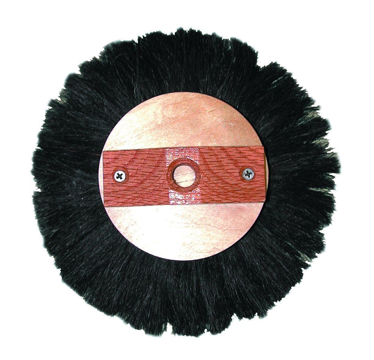 [1 PC] Black Horsehair Crowsfoot Texture Round Brush  8" (Magnolia Brush)