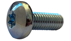 Machine Screws T-8 Drive Six Lobe Pan Steel Zinc ISO 7045 M2.5-0.45 X 5