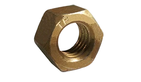 [25 PKG] Hex Nuts L9 Alloy Cadmium Yellow & Wax (Made in USA) 5/8