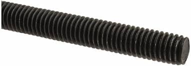[2 PKG] Threaded Rods Plain Unfinished Steel (10 Ft) 1-3/8-6