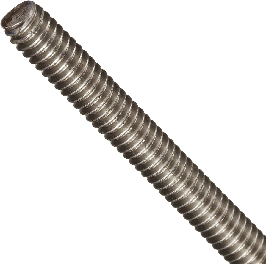 [1 PC] Threaded Rods Left Hand 18/8 Stainless Steel 3/8-24 X 6 Ft