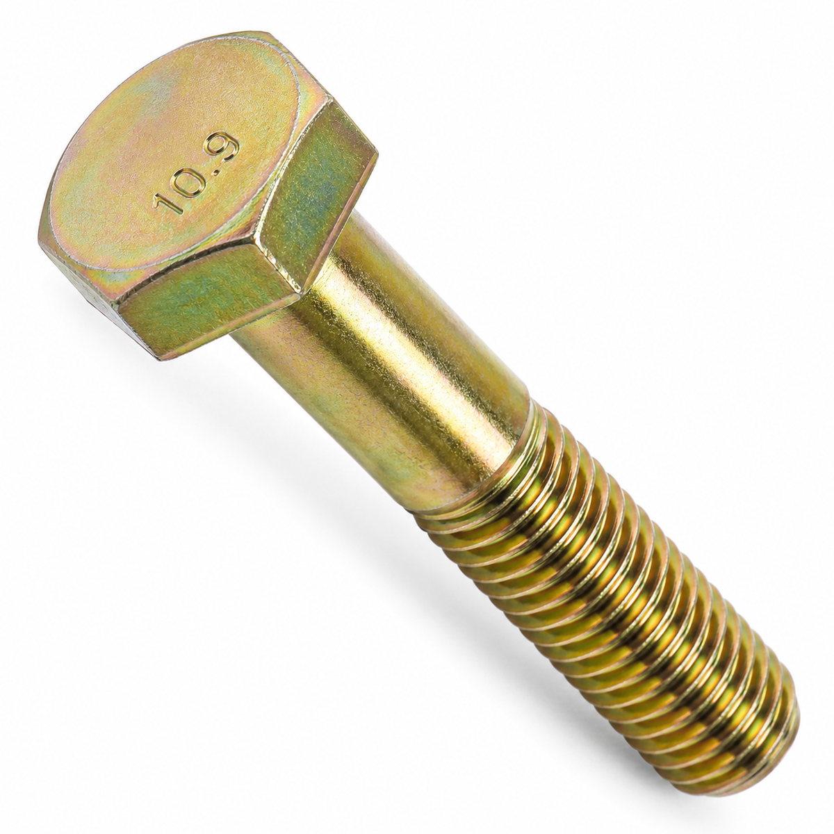Class 10.9 Steel Yellow Zinc Hex Head Cap Screws