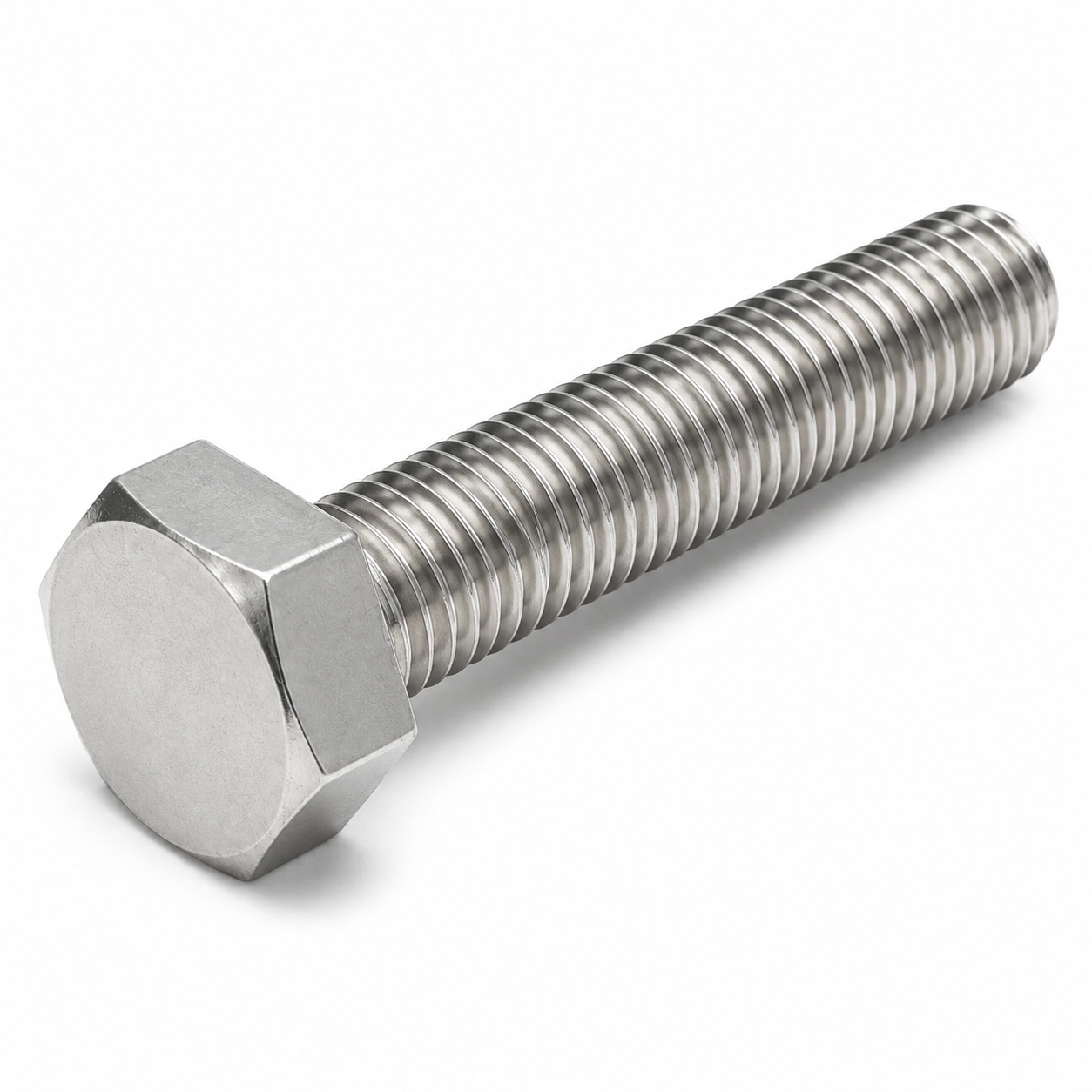 18/8 Stainless Steel Plain Hex Head Cap Screws