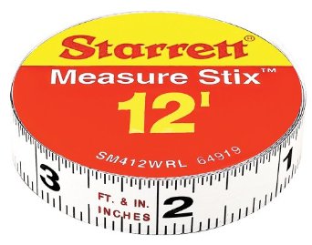 [1 PC] Measure Stix 1/2 X 12 Ft