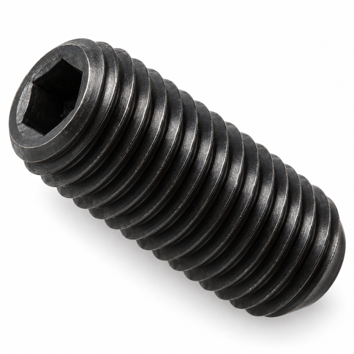 Cup Point Socket Set Screws, Black