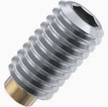 [100 PKG] Set Screws Socket Brass Tip Alloy Steel 10/24 X 3/8