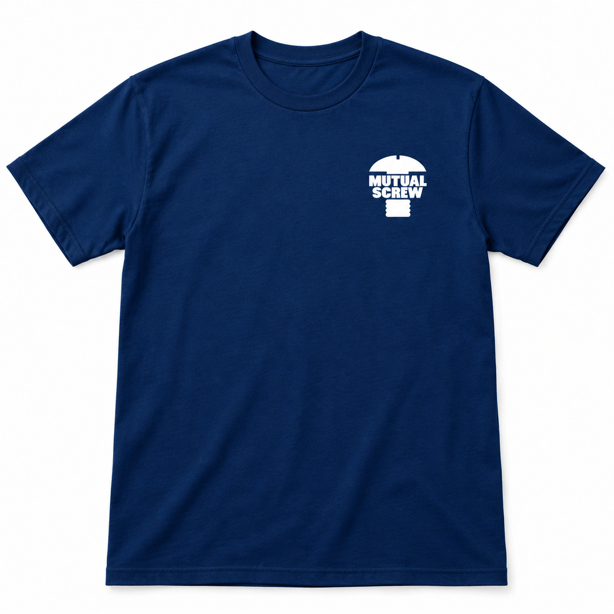 Mutual Screw Logo T-Shirt | Navy Blue
