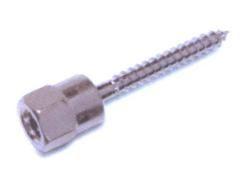 [100 PKG] Vertical Hangers Vertigo Wood 1/4 Rod Type 17 Point 1/4 X 2