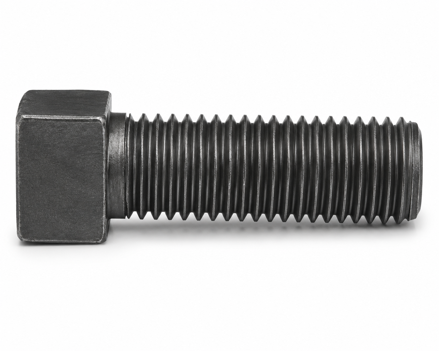 1/4-20 X 3/8" Square Head Set Screws | Flat Point | Case Hardened Steel (100 / Pkg.)