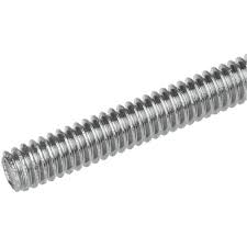 [1 PC] Threaded Rods Zinc Plated Steel (12 Ft) 1-3/4-5