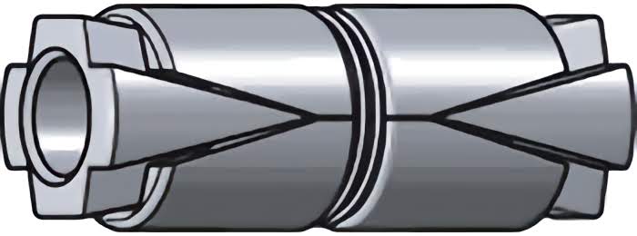 [50 PKG] Expansion Shield Anchors Double Zinc Alloy 1/2