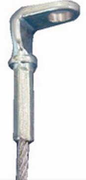 Gripple Angel 4-Point Hook 12" Arm | 30 Ft | 1/4" 90° Eyelet End | 33 lb SWL | AL1-FPHG300-EY90QG-30FT (10/Pkg.)