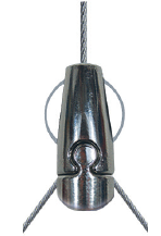 Gripple Angel Adjustable Y-Hook 12" Arm | 10 Ft | 1/4" Eyelag End | 2" Length | 33 lb SWL | AL1-AYHG300-ELD-10FT (10/Pkg.)