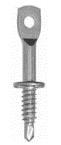 Gripple Angel Adjustable Y-Hook 12" Arm | 10 Ft | 1/4" Eyelag End | 2" Length | 33 lb SWL | AL1-AYHG300-ELD-10FT (10/Pkg.)