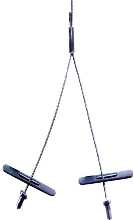 Gripple HangPro Y-Fit No. 2 | 10 Ft | Y-Fit 1/4" Toggle End | 460mm Arm | 120 lb SWL | YHP2-TQG-10FT-460MM (10/Pkg.)