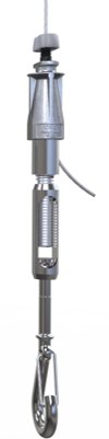 Gripple UniGrip | 15 Ft | 1/8" C-Clip End Fixing | 35 lb SWL | UG2-CAL-CC1/8-15FT (10/Pkg.)