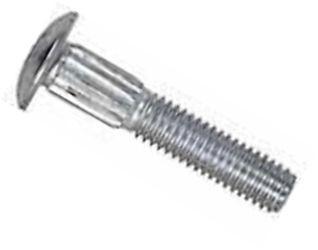 Ribbed Neck Steel Zinc Plated Carriage Bolts 5/16-18 X 1-1/4