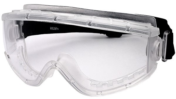 Dentec Safety Cambridge™ Clear Polycarbonate Anti-Fog ANSI/CSA Lens Indirect Ventilation Neoprene Strap Safety Goggles - 12/Box