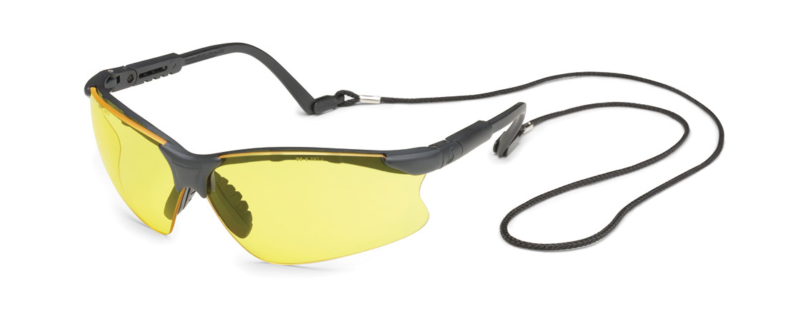 Gateway Safety Scorpion® Amber Lens Black Frame Safety Glasses - 10 Pack