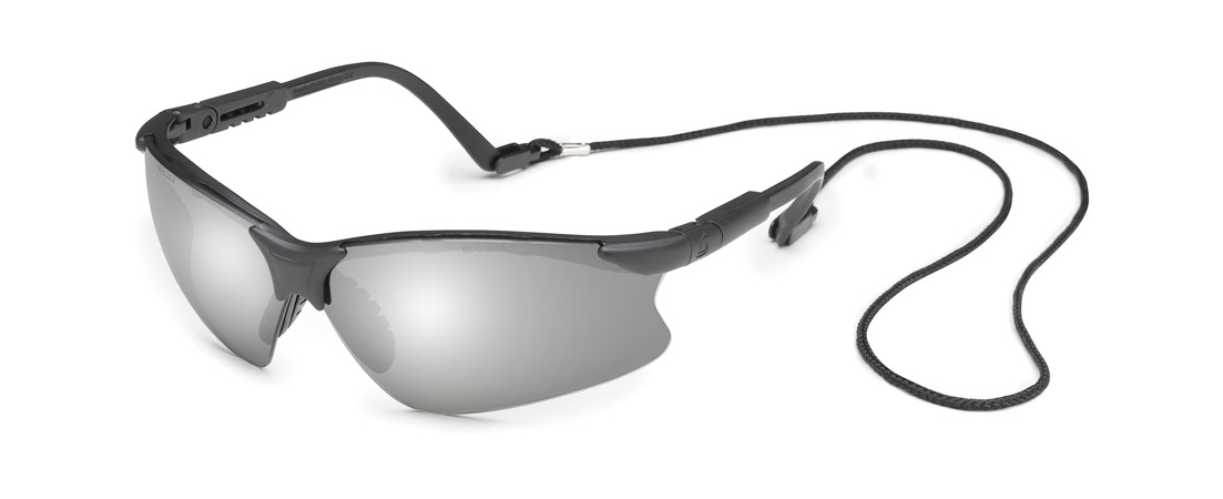Gateway Safety Scorpion® Silver Mirror Lens Black Frame Safety Glasses - 10 Pack