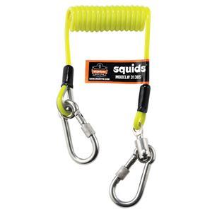 Ergodyne® Squids® 3130S Coiled Cable Lanyards, 6 1/2