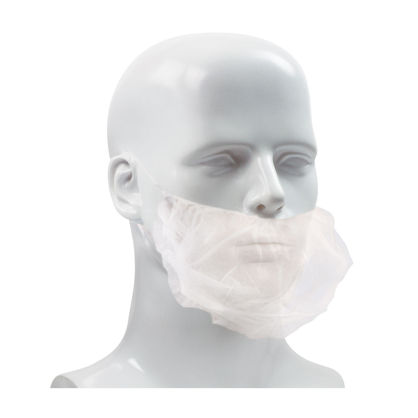 PIP White Polypropylene One Size Beard Guards - 1,000/Case