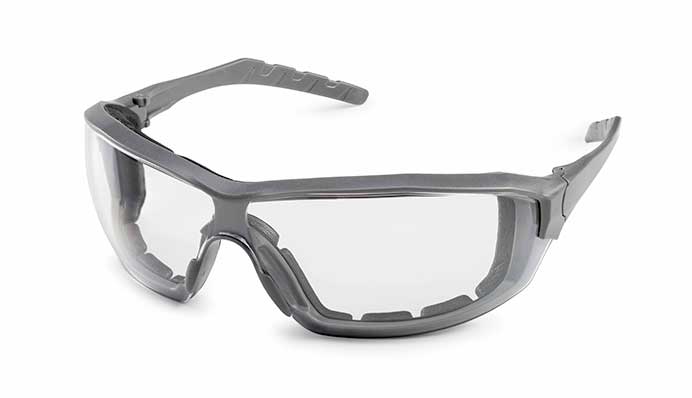 Gateway Safety Silverton® Clear FX2 Anti-Fog Lens Gray Temple & Frame Safety Glasses - 10 Pack