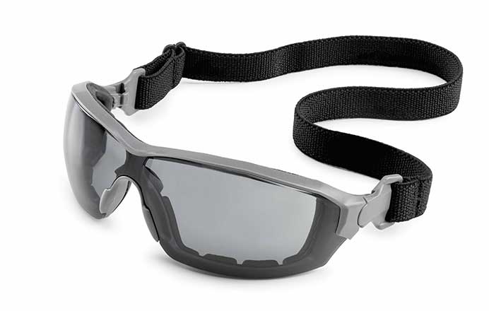 Gateway Safety Silverton® Gray FX2 Anti-Fog Lens Gray Frame Black Backstrap Safety Glasses - 10 Pack