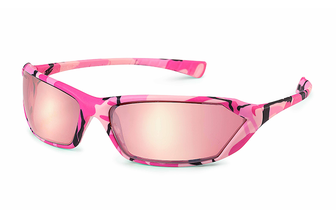 Gateway Safety GirlzGear® Pink Mirror Lens Pink Camo Frame Safety Glasses - 10 Pack