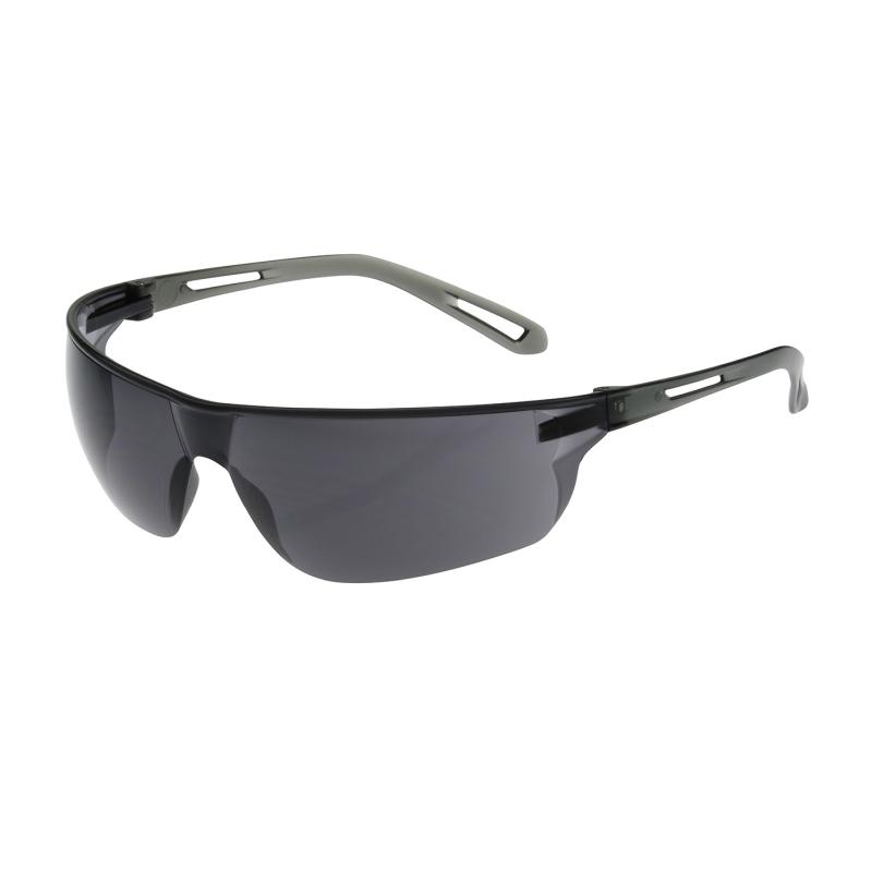 PIP Zenon Z-Lyte™ Gray Anti-Scratch/Anti-Fog Coated Lens & Temple Rimless Safety Glasses