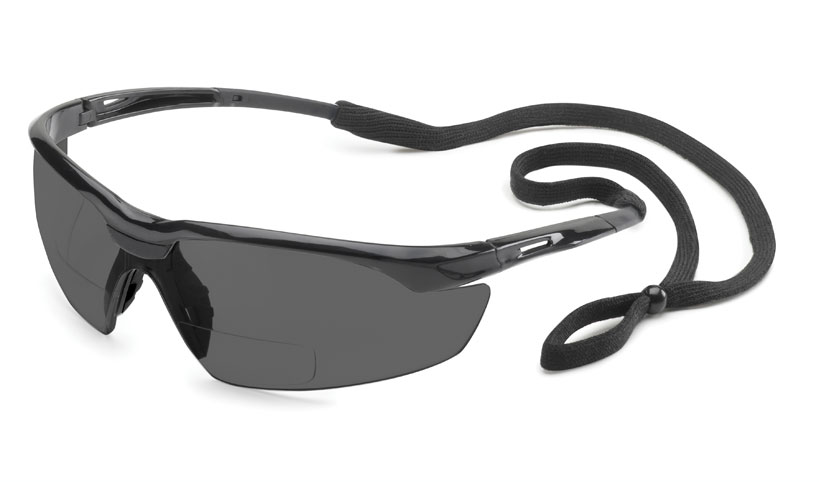 Gateway Safety Conqueror® MAG 1.5 Diopter Gray Lens Black Frame Safety Glasses - 10 Pack