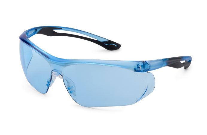 Gateway Safety Parallax™ Blue Lens & Temple Black Flex Safety Glasses - 10 Pack
