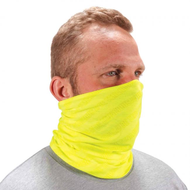 Ergodyne Chill-Its® Hi-Vis Lime Multi-Use Face Mask